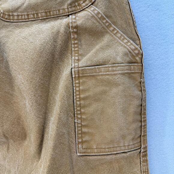 Dickies Work Pants Men's 38x32 Tan Duck Carpenter Straight Leg Work Gear - Picture 6 of 13